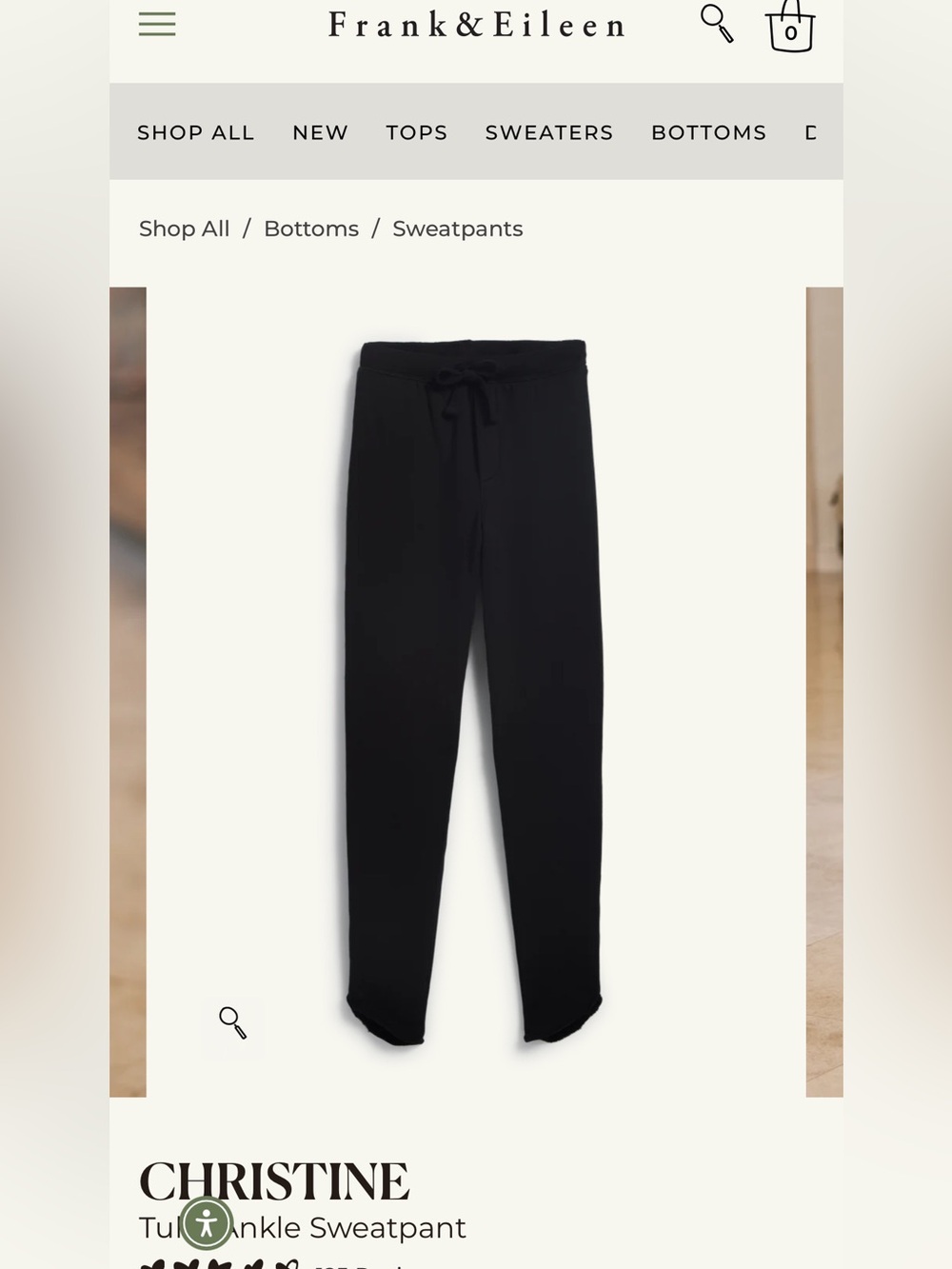 FRANK AND EILEEN Tulip Ankle Sweatpant - Picture 2 of 8